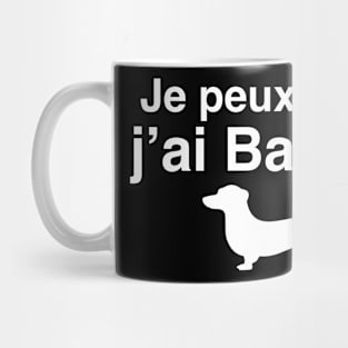 Je peux pas j’ai basset - Basset Hound Mug